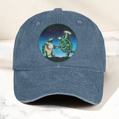 Grateful Dead Terrapin Station Denim Cap – Grateful Dead Tribute Merch Dad Hat (With Box)
