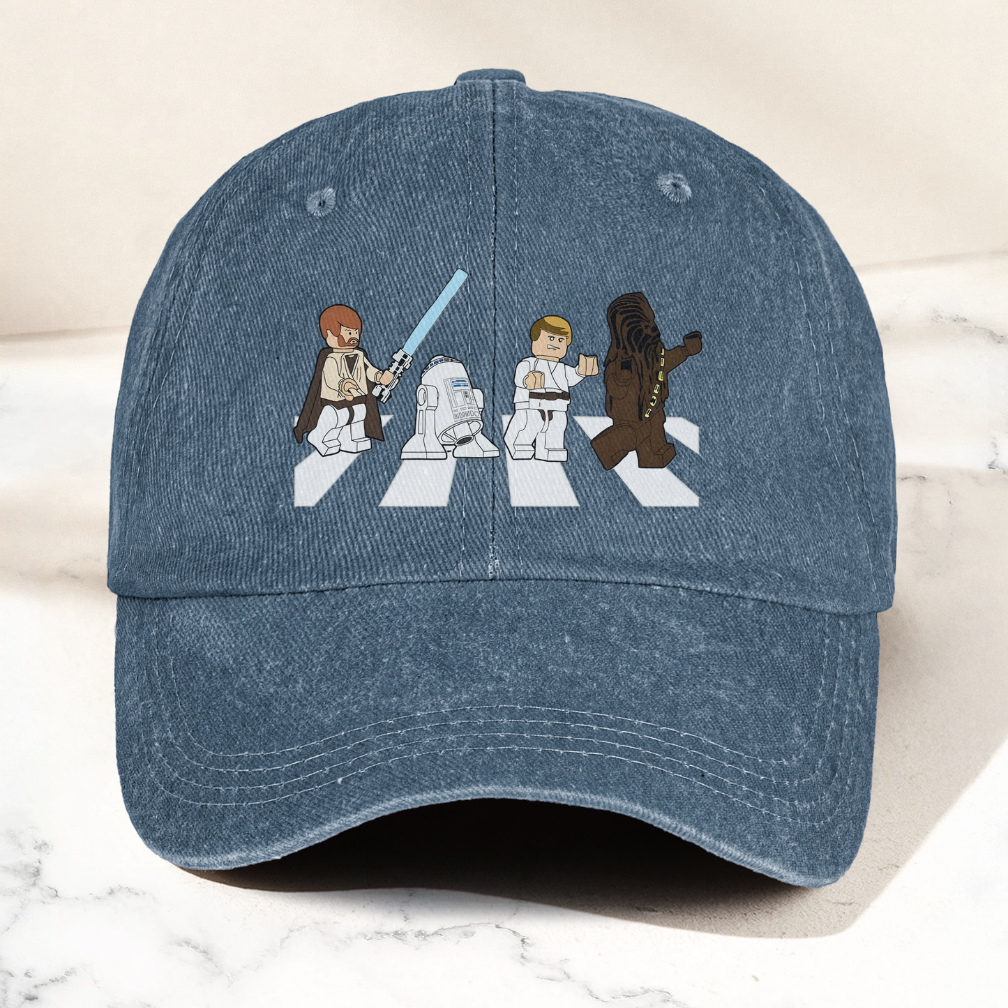 Star Wars Abbey Road Dad Cap – Obi-Wan, Luke, R2-D2 & Chewbacca Walk Design ( With Box )