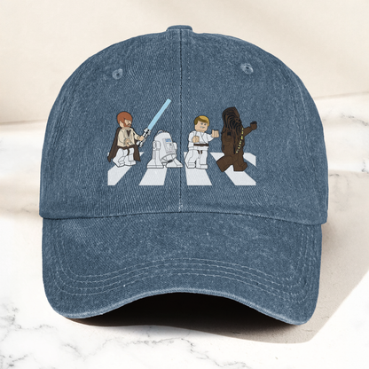 Star Wars Abbey Road Dad Cap – Obi-Wan, Luke, R2-D2 & Chewbacca Walk Design ( With Box )