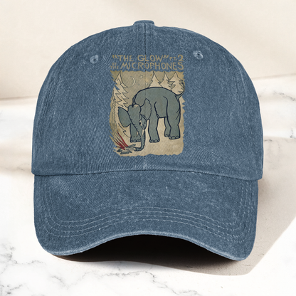 The Microphones The Glow Denim Cap – Retro Indie Rock Music Fan Cap Gift For Dad (With Box)