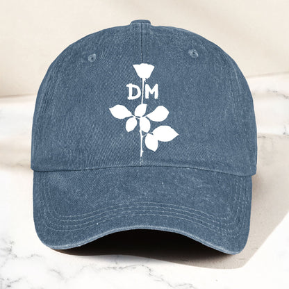 Depeche Mode Rose Denim Cap – Retro  Depeche Mode Tribute Merch Dad Hat (With Box)