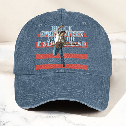 Bruce Springsteen version 2 Denim Cap – Retro Vintage Dad Cap Gift For Dad (With Box)
