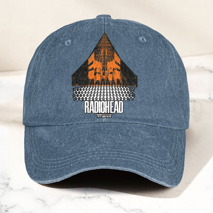 Radiohead Live in London Denim Cap – Retro Radiohead Tribute Merch Dad Hat (With Box)