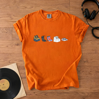 90s Girl Band Shoes Graphic T-Shirt – Retro Music Band Merch Tee
