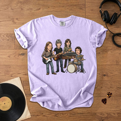 Pink Floyd Inspired Cartoon Band Comfort Tee – Classic Rock Graphic T-Shirt