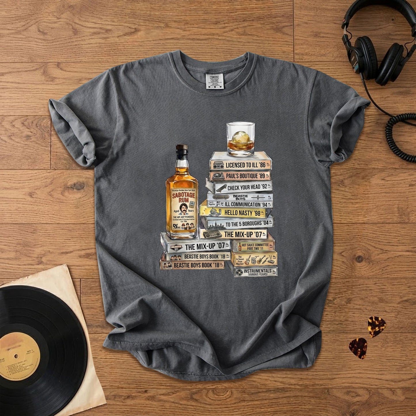 Beastie Boys Cassette Album Collection T-Shirt – Retro Rock Music Beastie Boys Merch Tee