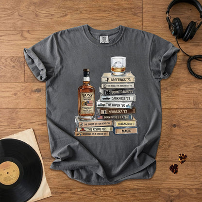 Bruce Springsteen Cassette Album Collection T-Shirt – Vinatge Rock Music Bruce Springsteen Merch Tee
