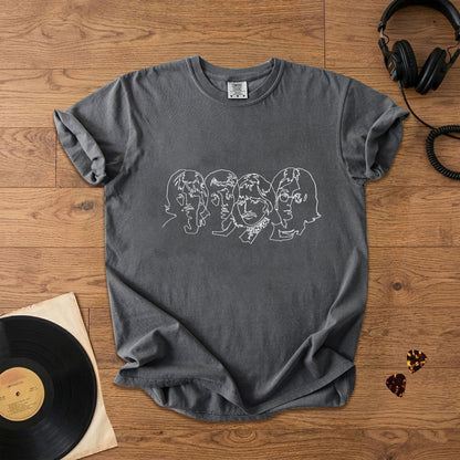 The Beatles The White Album Sketch Faces  T-Shirt – Retro Music Band Merch Tee