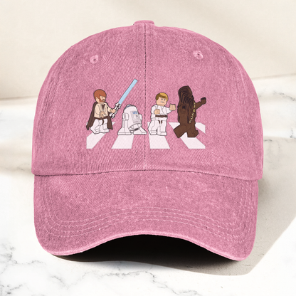 Star Wars Abbey Road Dad Cap – Obi-Wan, Luke, R2-D2 & Chewbacca Walk Design ( With Box )