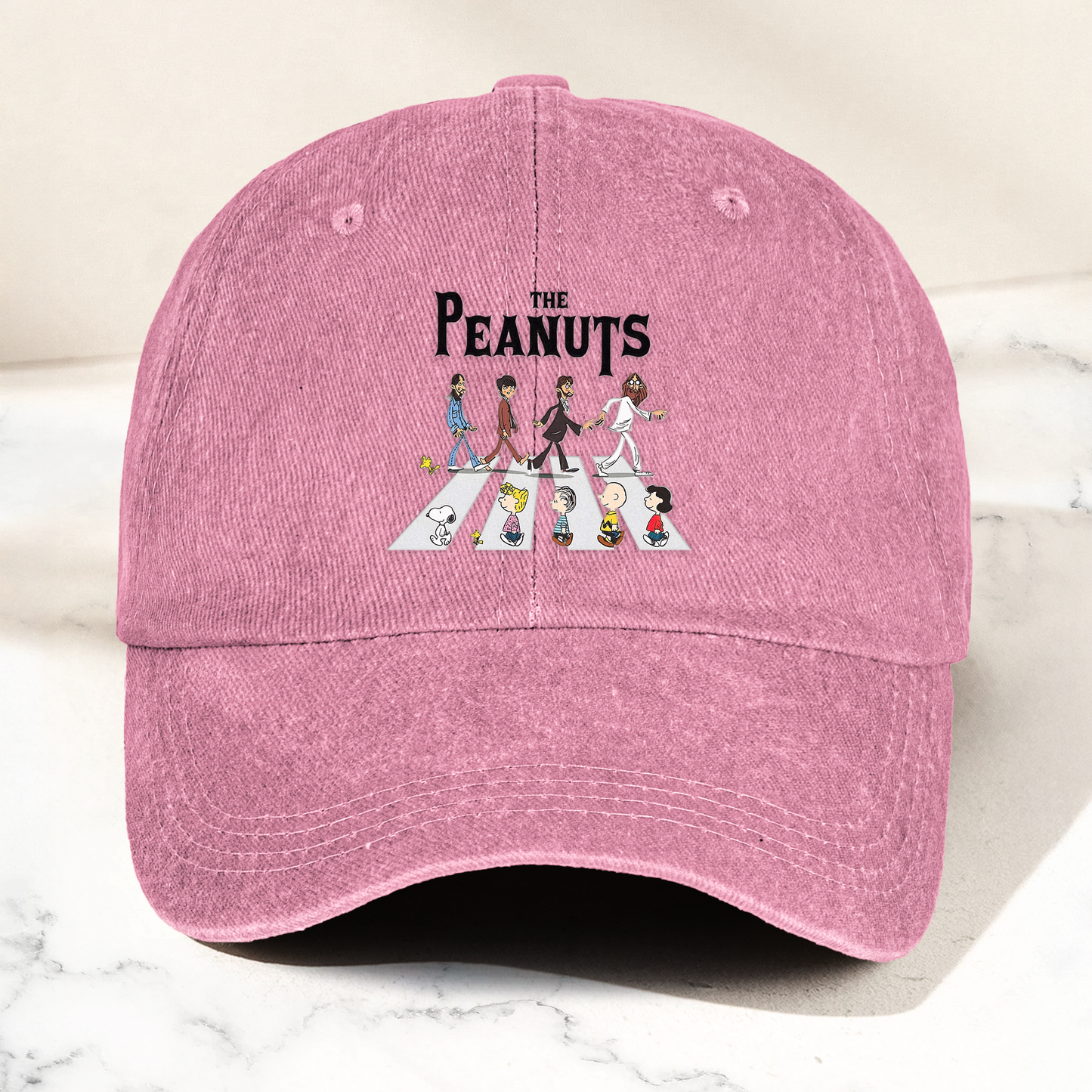 The Peanuts Abbey Road Cap – Cartoon Crosswalk Parody Vintage Dad Hat (With Box)
