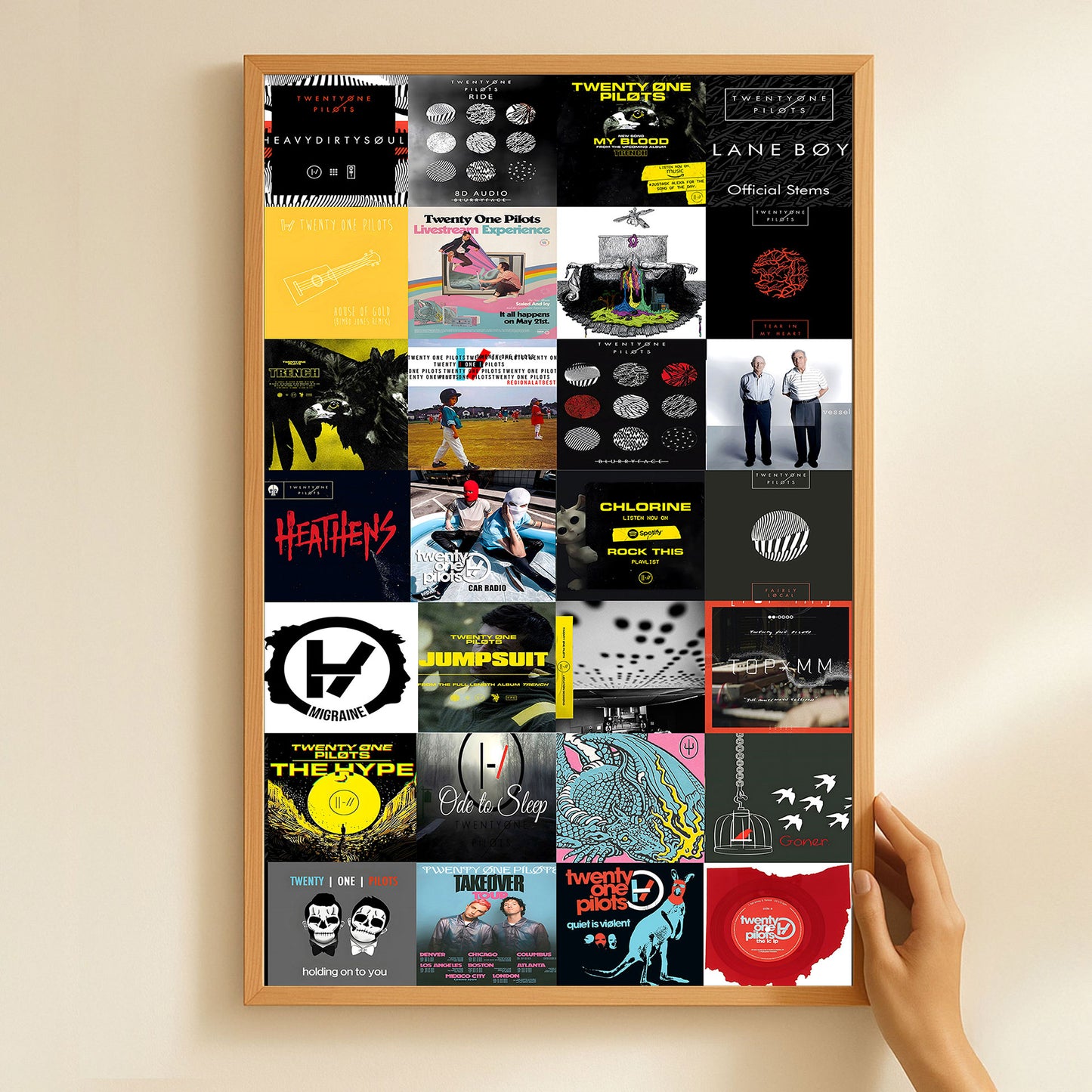 Twenty One Pilots Poster – Symbols of Anxiety, Identity, and Survival