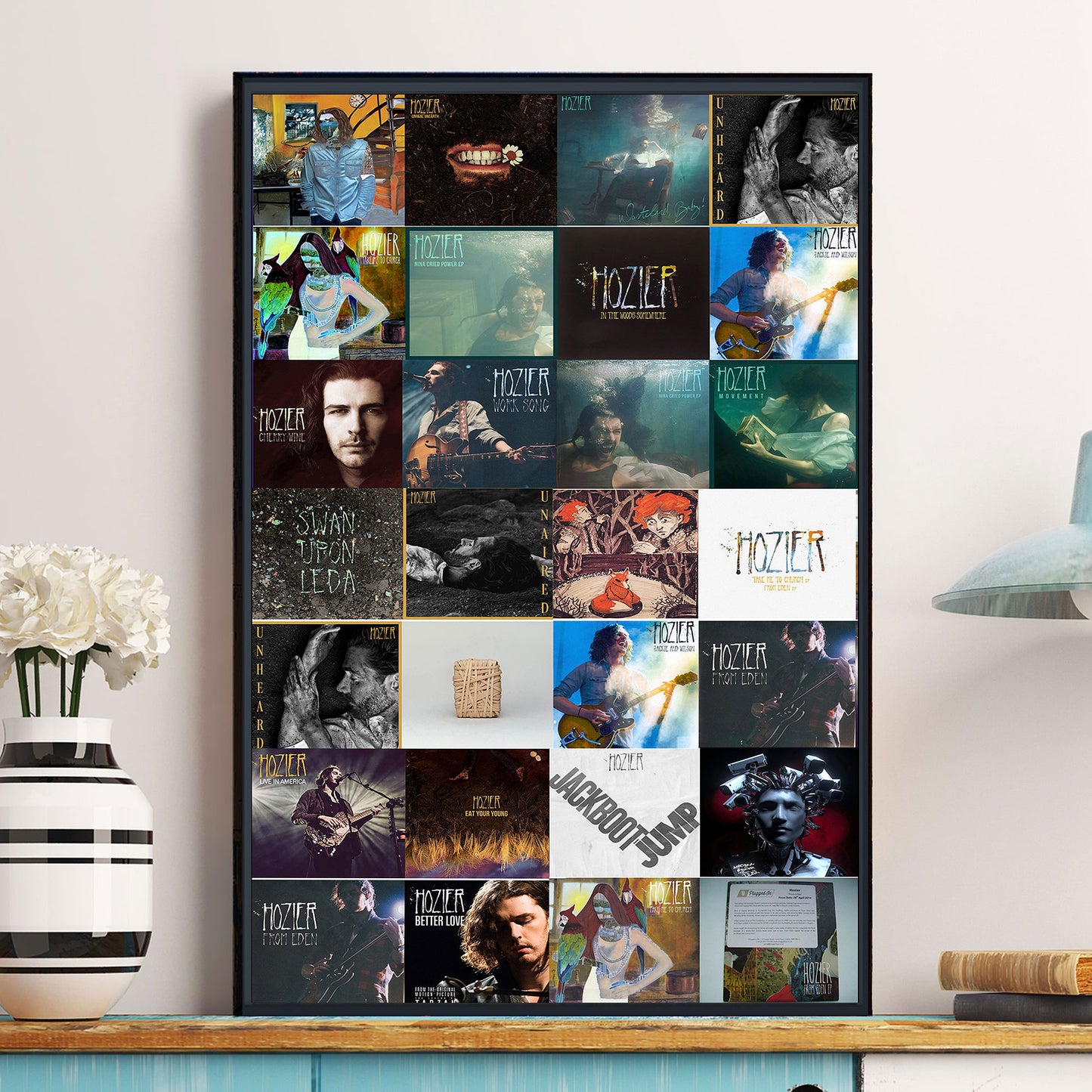 Hozier Poster – Moments of Fire, Faith, and Quiet Intensity