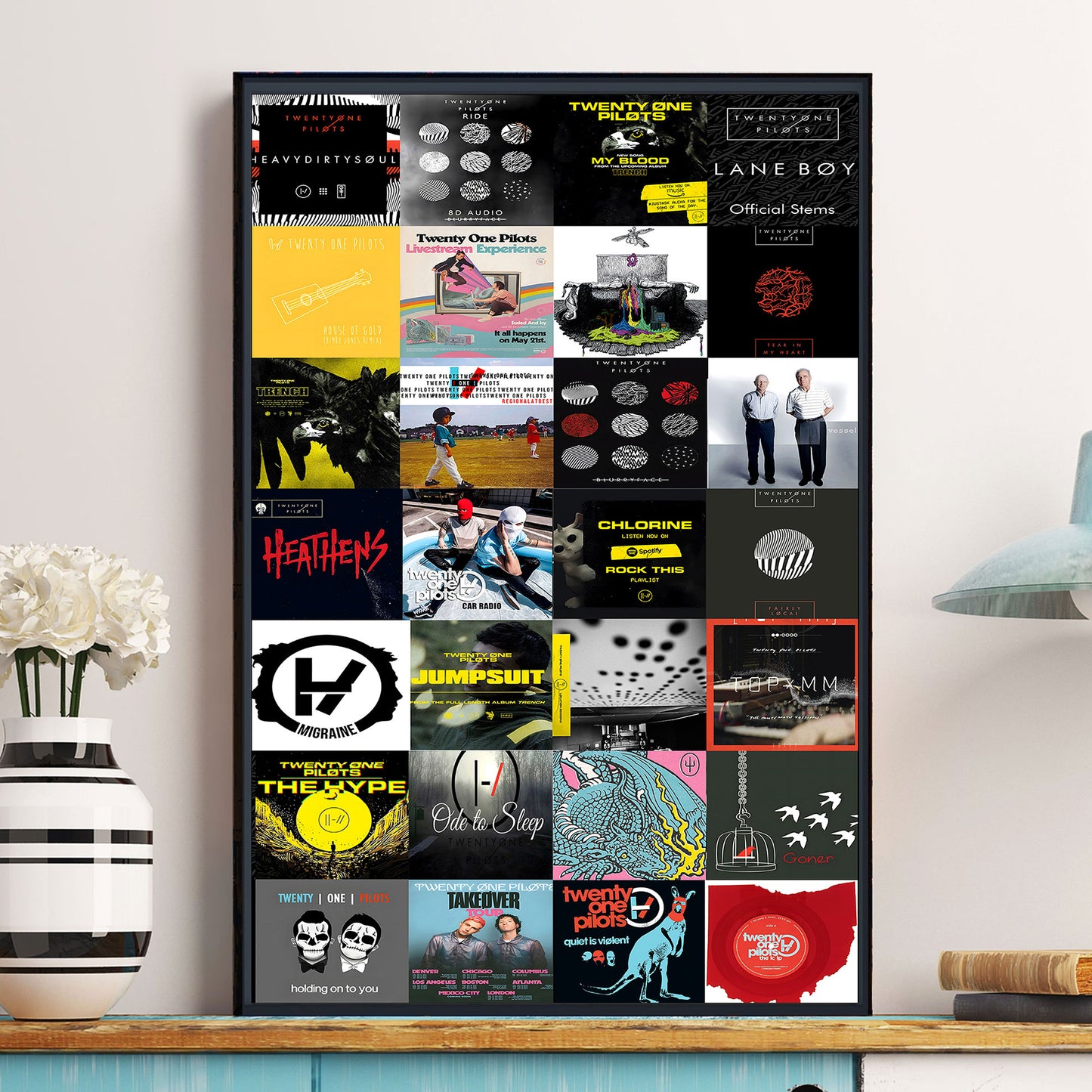 Twenty One Pilots Poster – Symbols of Anxiety, Identity, and Survival