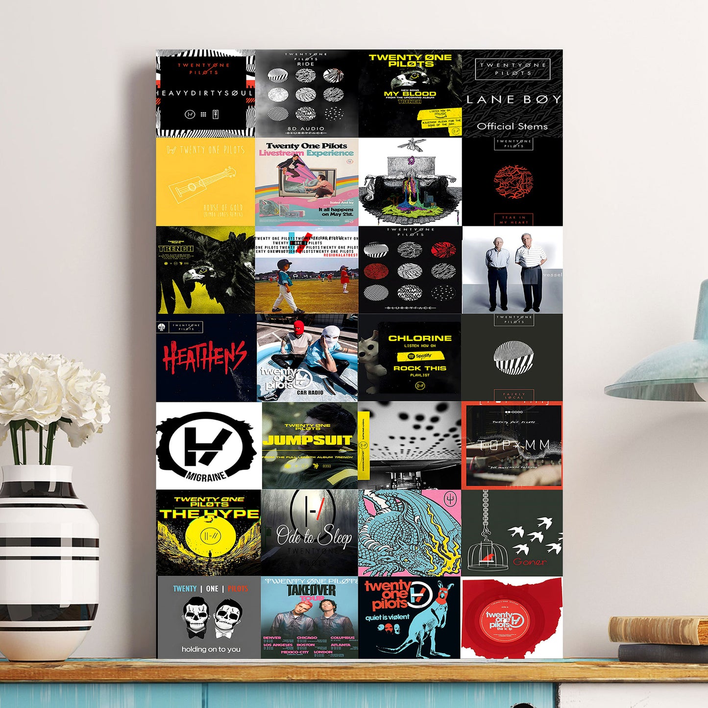 Twenty One Pilots Poster – Symbols of Anxiety, Identity, and Survival