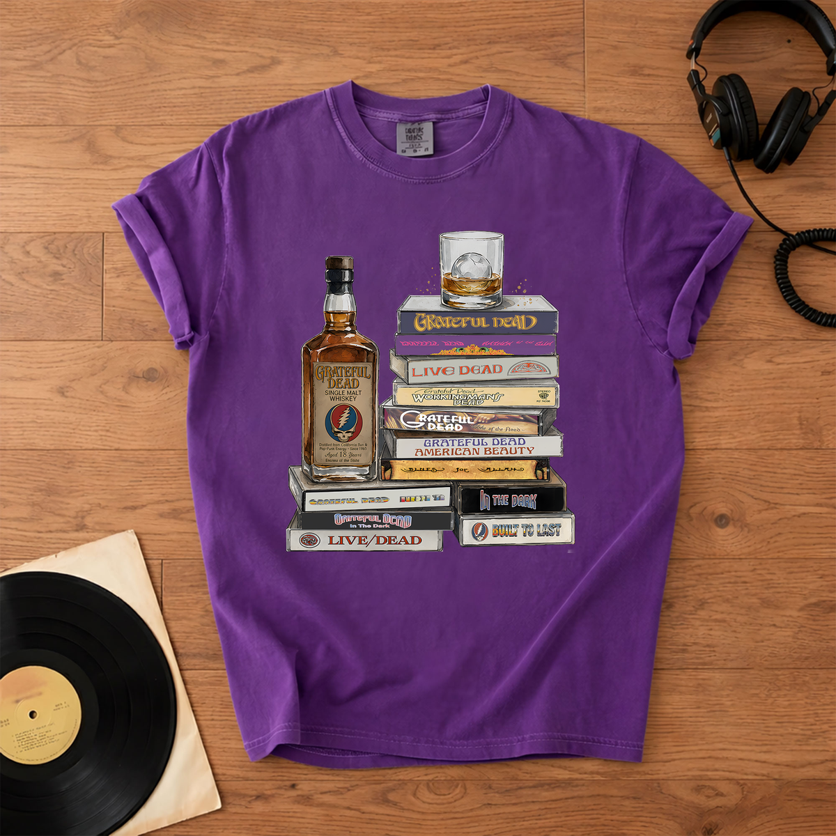 Grateful Dead Cassette Collection T-Shirt – Retro Rock Music Grateful Dead Band Merch Tee