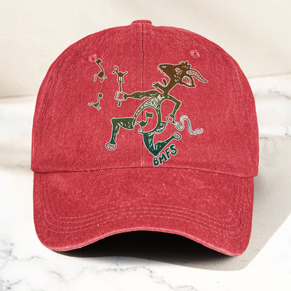 Billy Strings BMFS Dancing Goat Graphic Music Merch Denim Cap – Retro Vintage Dad Cap Gift For Dad (With Box)