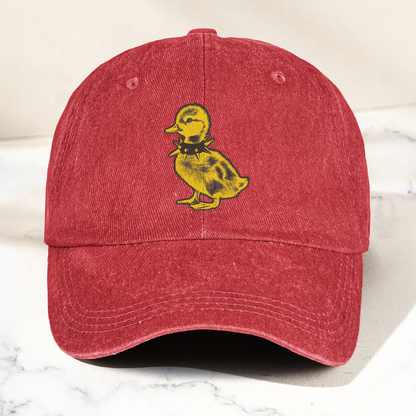 Punk Rock Baby Duck Vintage Denim Cap – Rock Music Band Cap Gift For Dad (With Box)