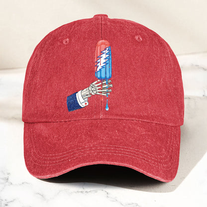 Grateful Dead Rocket Pop Denim Cap – Retro Music Fan Merch Cap Gift For Dad (With Box)