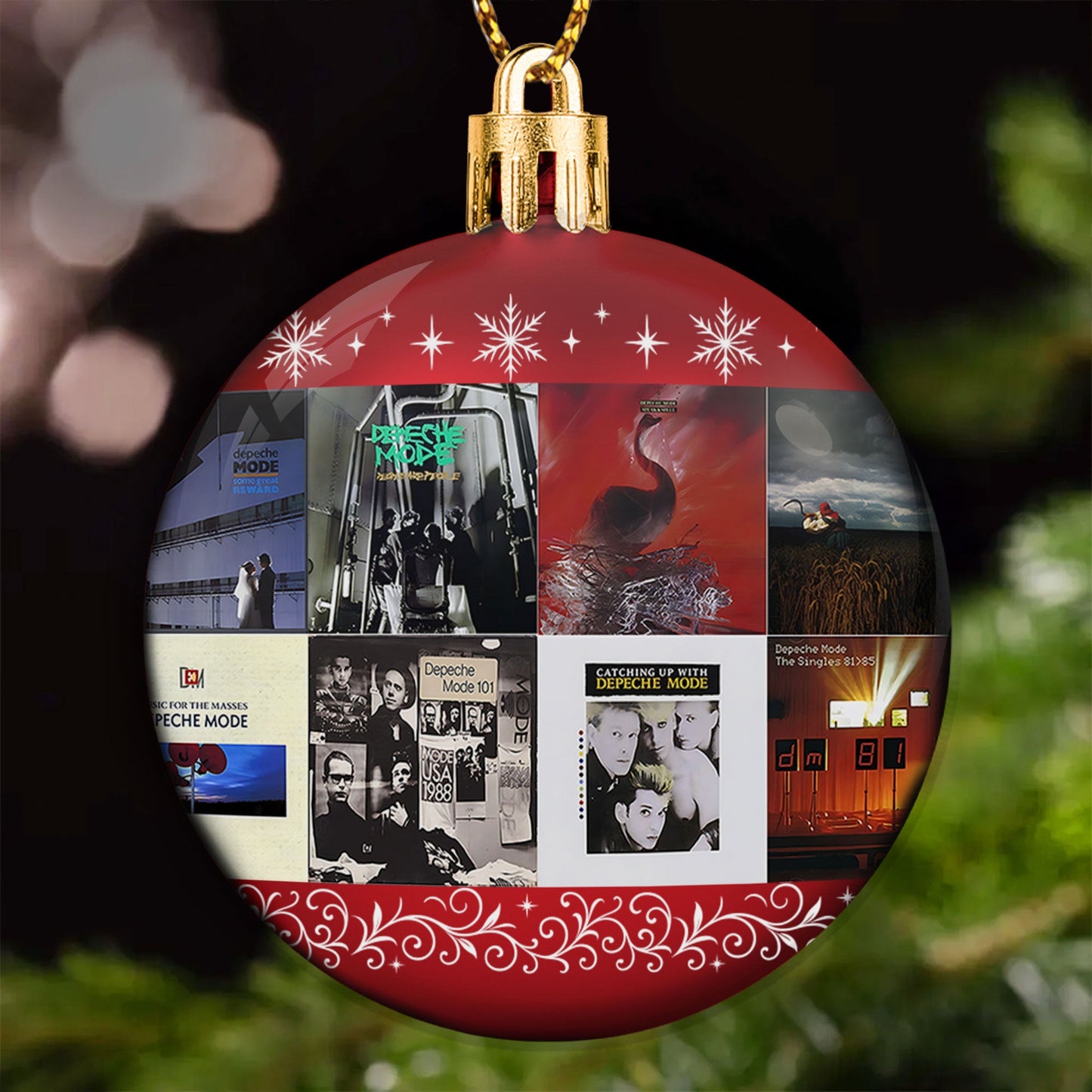 Depeche Mode Ball Ornament – A Synthwave Symphony for the Holiday Season
