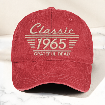 Grateful Dead Classic 1965 Est Psychedelic Rock Band Music Merch Denim Cap – Retro Vintage Dad Cap Gift For Dad (With Box)