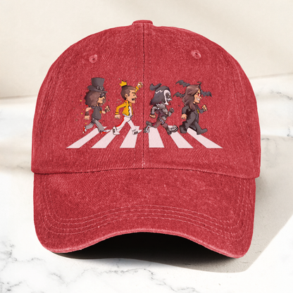 Rock Legends Abbey Road Cap – Retro Guitar Icons Crosswalk Dad Hat (With Box)