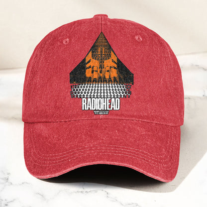 Radiohead Live in London Denim Cap – Retro Radiohead Tribute Merch Dad Hat (With Box)