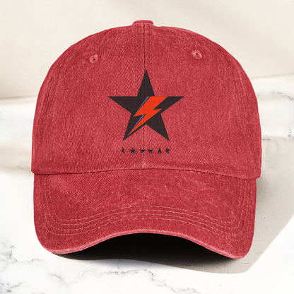 David Bowie Blackstar Ziggy Lightning Denim Cap – Retro Music Cap Gift For Dad (With Box)