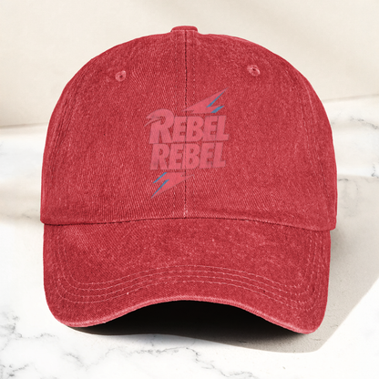 David Bowie Rebel Rebel Denim Cap – Retro Music Cap Gift For Dad (With Box)