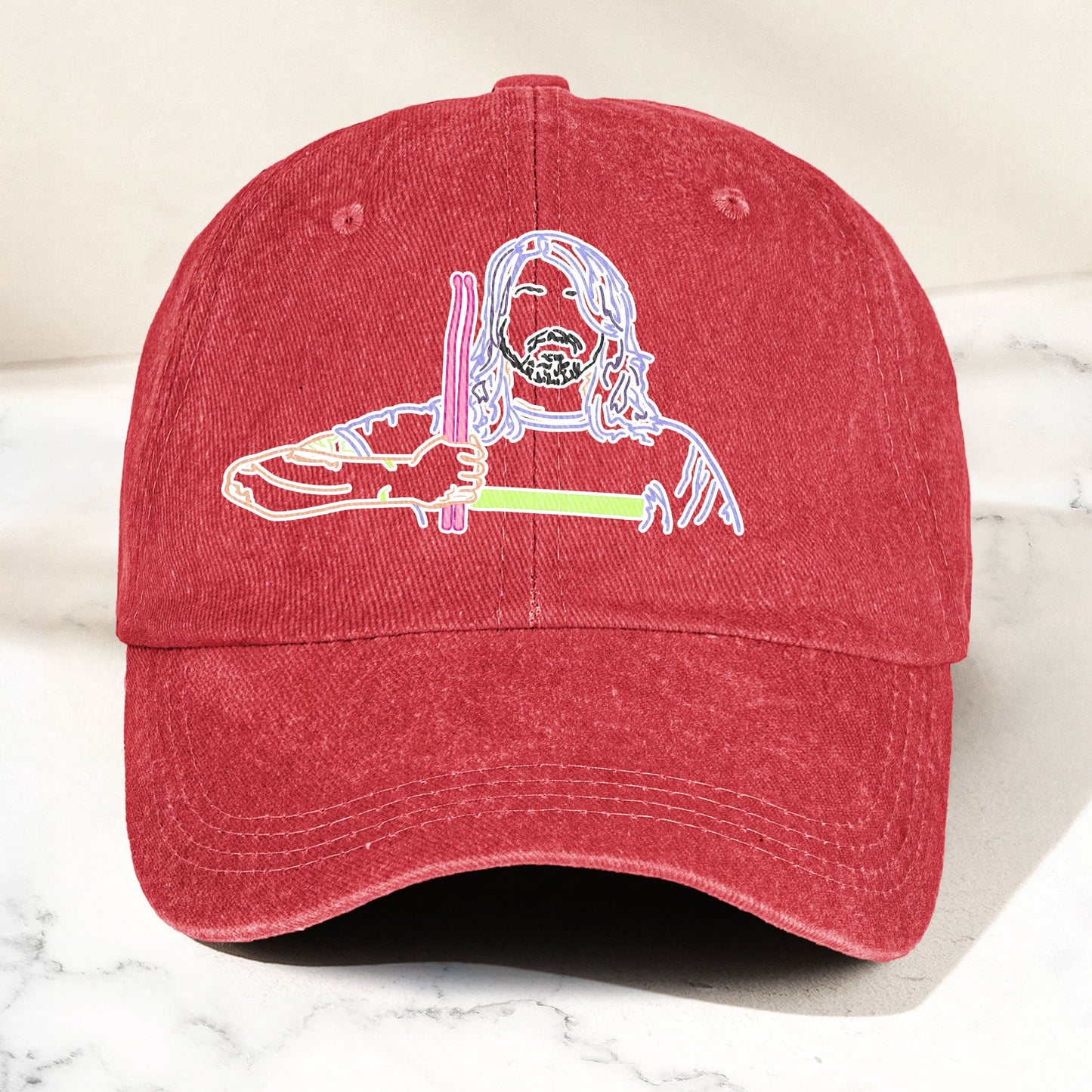 Dave Grohl Denim Cap – Retro Foo Fighters Merch Gift for Dad (With Box)