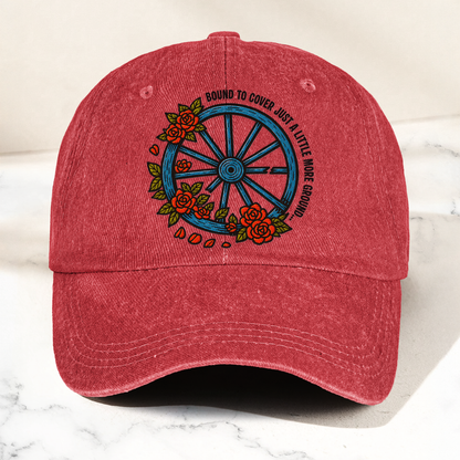 Grateful Dead Bound To Cover Just A Little More Ground Wheel Roses Denim Cap – Retro Vintage Dad Cap Gift For Dad (With Box)