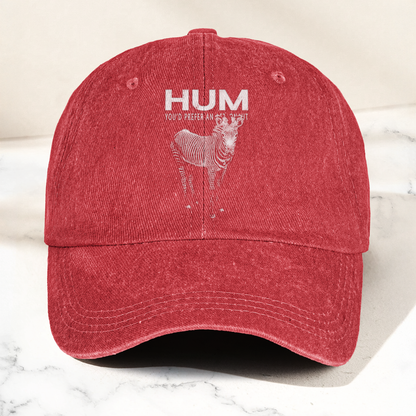 Hum You’d Prefer An Astronaut Vintage Dad Hat – Indie Rock Washed Cotton Cap Gift For Dad (With Box)