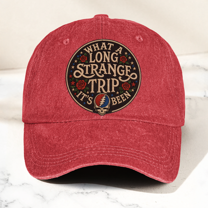 Grateful Dead What A Long Strange Trip It’s Been Vintage Dad Hat – Deadhead Camping Cap Gift