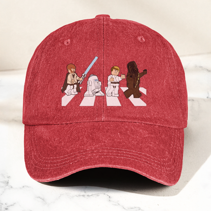 Star Wars Abbey Road Dad Cap – Obi-Wan, Luke, R2-D2 & Chewbacca Walk Design ( With Box )