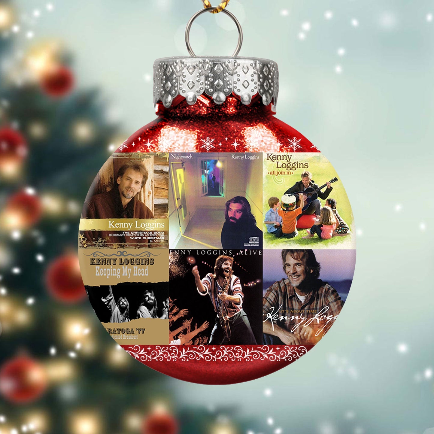 Kenny Loggins Ball Ornament – A Heartwarming Christmas Gift for Music Lovers