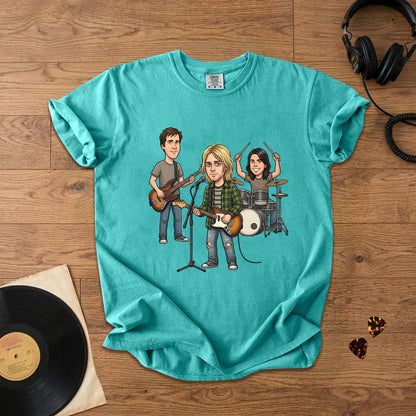 Nirvana Vintage Grunge Band Graphic T-Shirt – Retro Music Fan Comfort Tee