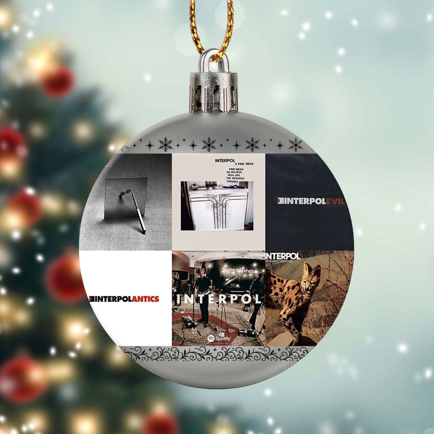 Interpol Ball Ornament – Celebrate the Cool Edge of Indie Rock