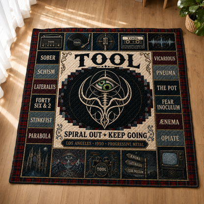 Tool Sacred Eye Geometry Quilt Blanket – Lateralus Schism High Quality Blanket For Fans