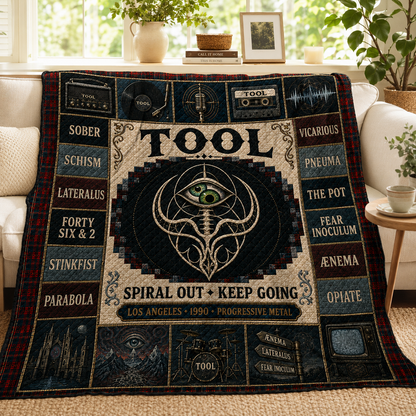 Tool Sacred Eye Geometry Quilt Blanket – Lateralus Schism High Quality Blanket For Fans