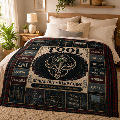 Tool Sacred Eye Geometry Quilt Blanket – Lateralus Schism High Quality Blanket For Fans