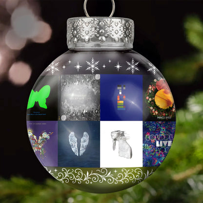 Coldplay Ball Ornament – Glitter Gold Celebration of Timeless Sound
