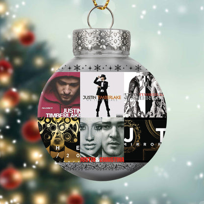 Justin Timberlake Album Collage Ornament – Pop & R&B Christmas Decoration