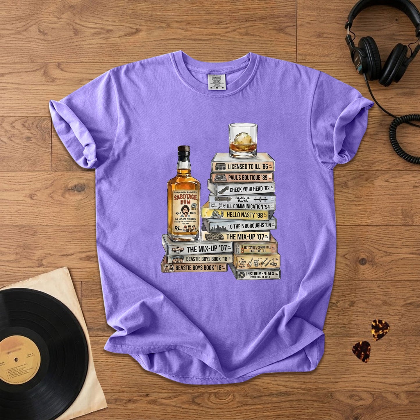 Beastie Boys Cassette Album Collection T-Shirt – Retro Rock Music Beastie Boys Merch Tee