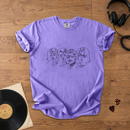 The Beatles The White Album Sketch Faces  T-Shirt – Retro Music Band Merch Tee
