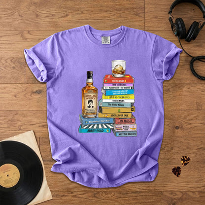 The Beatles Cassette Collection T-Shirt – Retro Music The Beatles Band Merch Tee