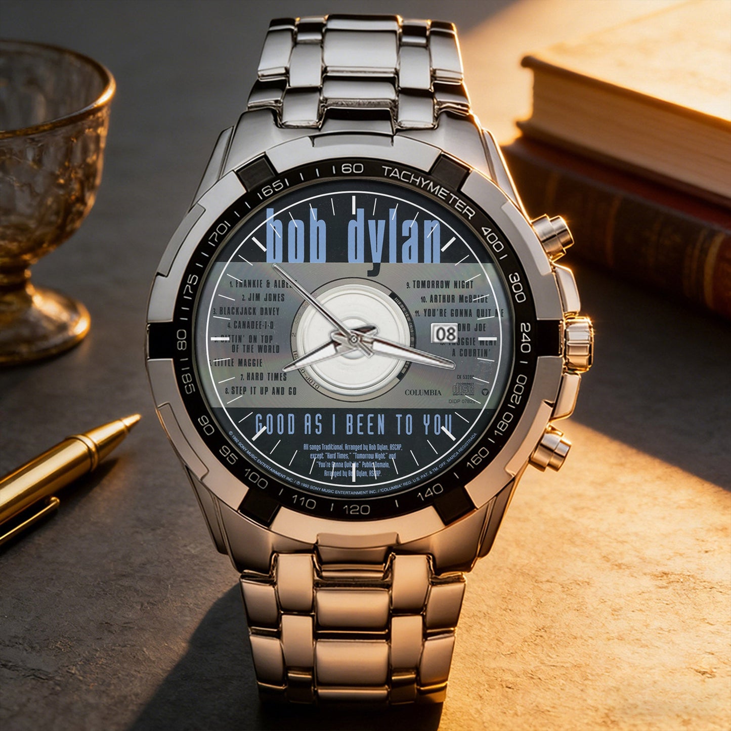 Bob Dylan Albums Collection Watch - Multiple Classic Album Designs Available