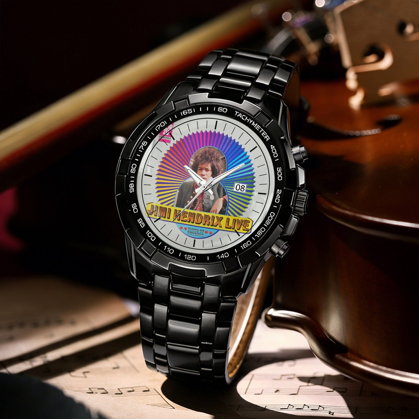 Jimi Hendrix Albums Collection Watch - Multiple Classic Album Designs Available