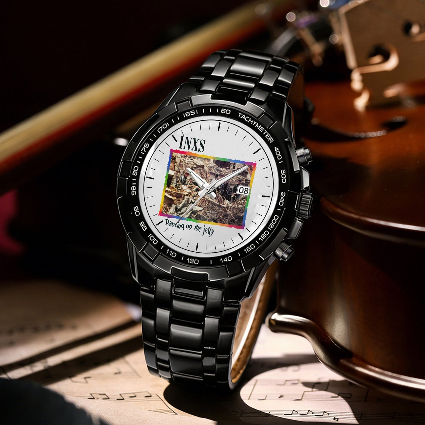 INXS Albums Collection Watch - Multiple Classic Rock Album Designs Available