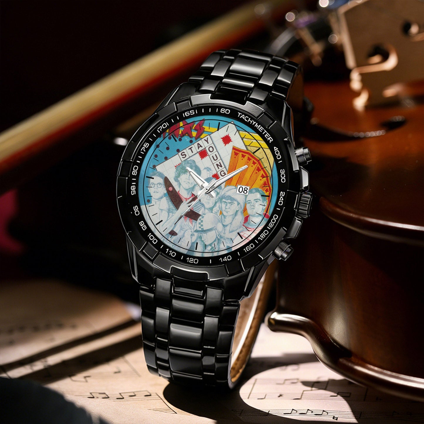 INXS Albums Collection Watch - Multiple Classic Rock Album Designs Available