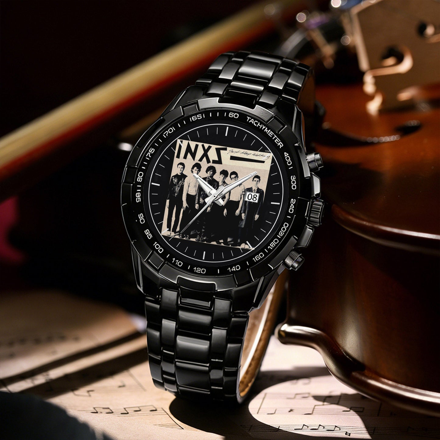 INXS Albums Collection Watch - Multiple Classic Rock Album Designs Available