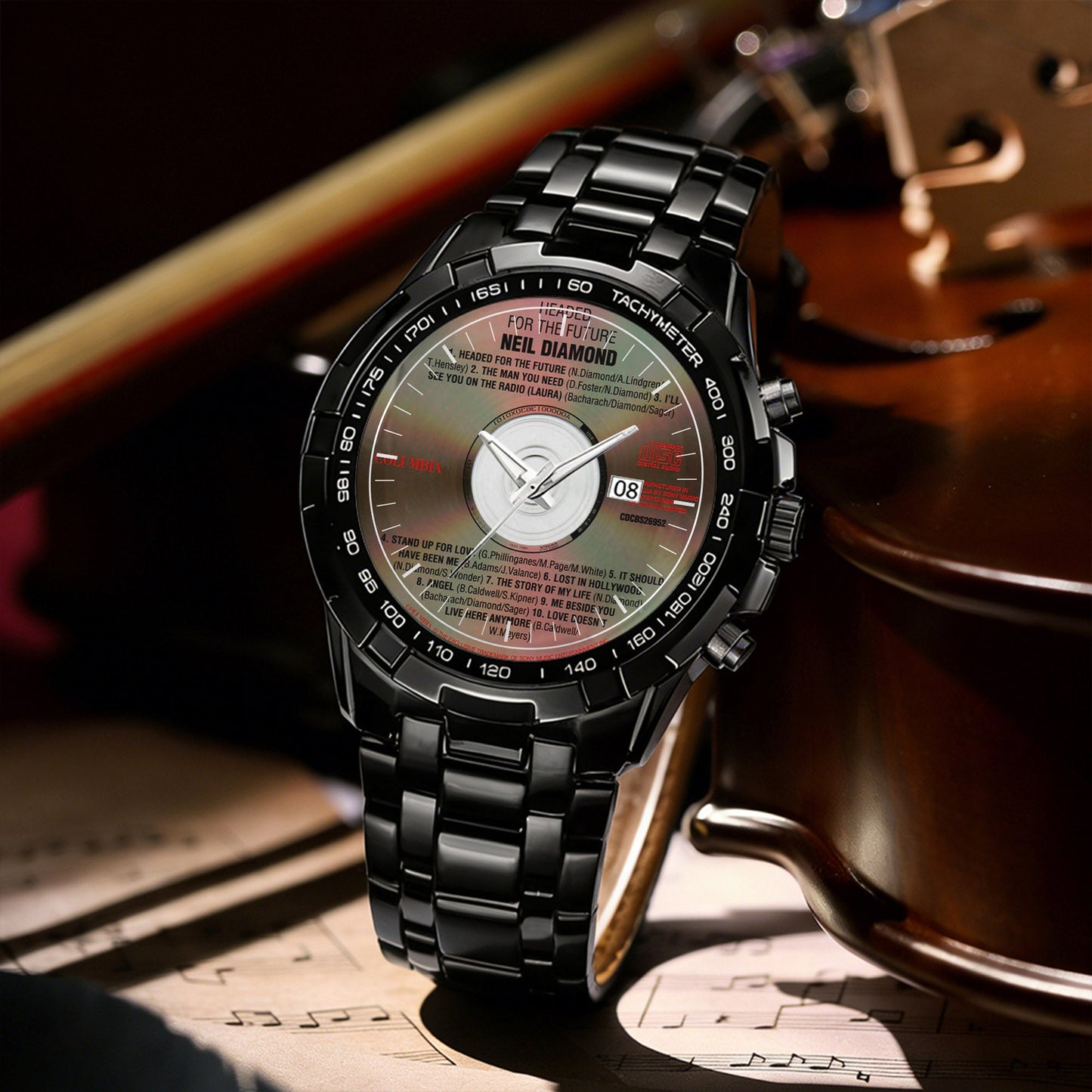 Neil Diamond Albums Collection Watch - Multiple Classic Album Designs Available